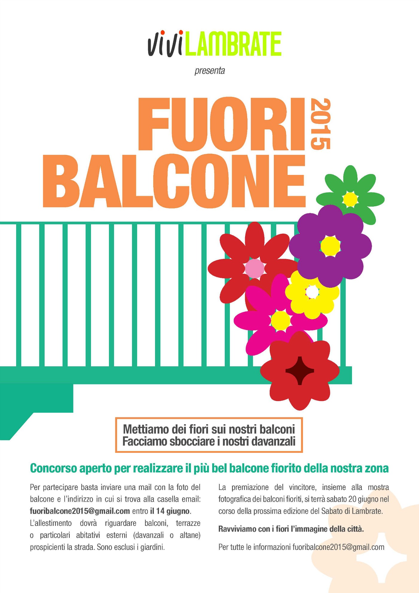 Fuori Balcone 2015: rendiamo più bella e colorata la nostra Lambrate!